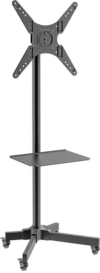 Стойка для телевизора Kromax OMEGA-16, 26-60", напольный, поворот и наклон,  черный [90665]